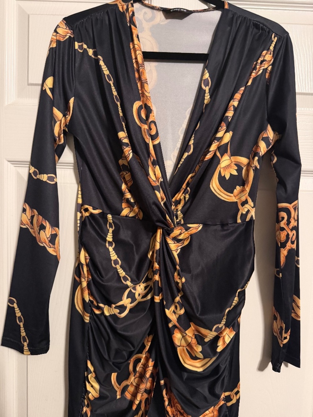 Black and Gold Dress